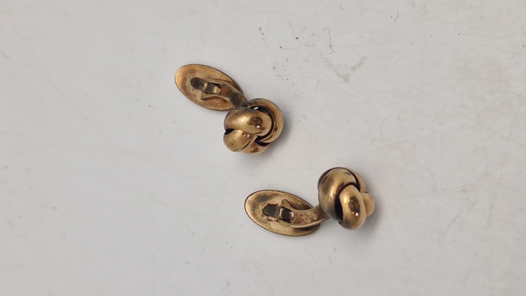 Forgylde manchetknapper 