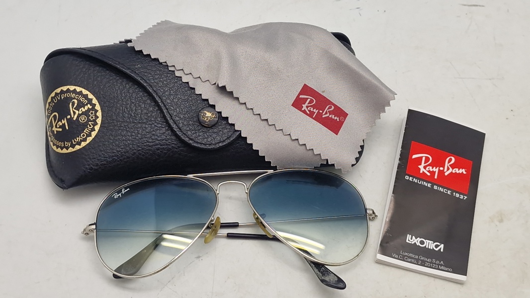 Originale Rayban solbriller med etui 