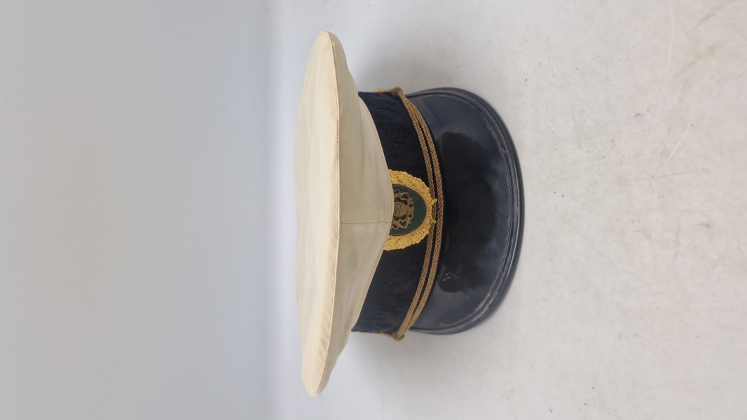 Original dansk politi kasket med regnslag 