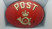 Originalt post emaljeskilt