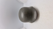 Original tysk M/40 hjelm, genanvendt i CF 