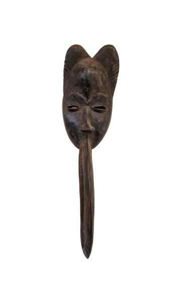 Original afrikansk portræt maske af træ