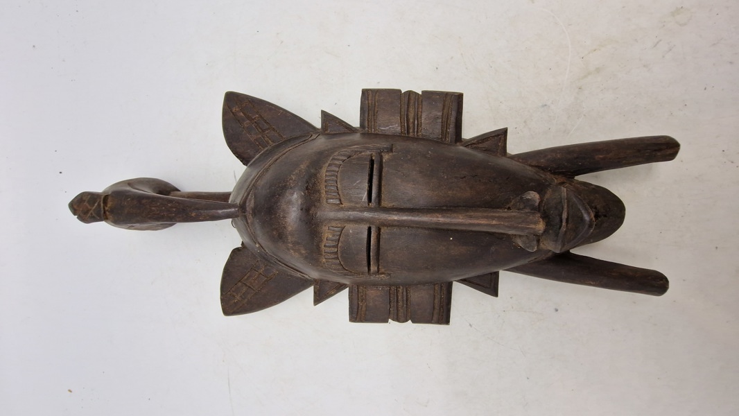 Original afrikansk portræt maske af træ