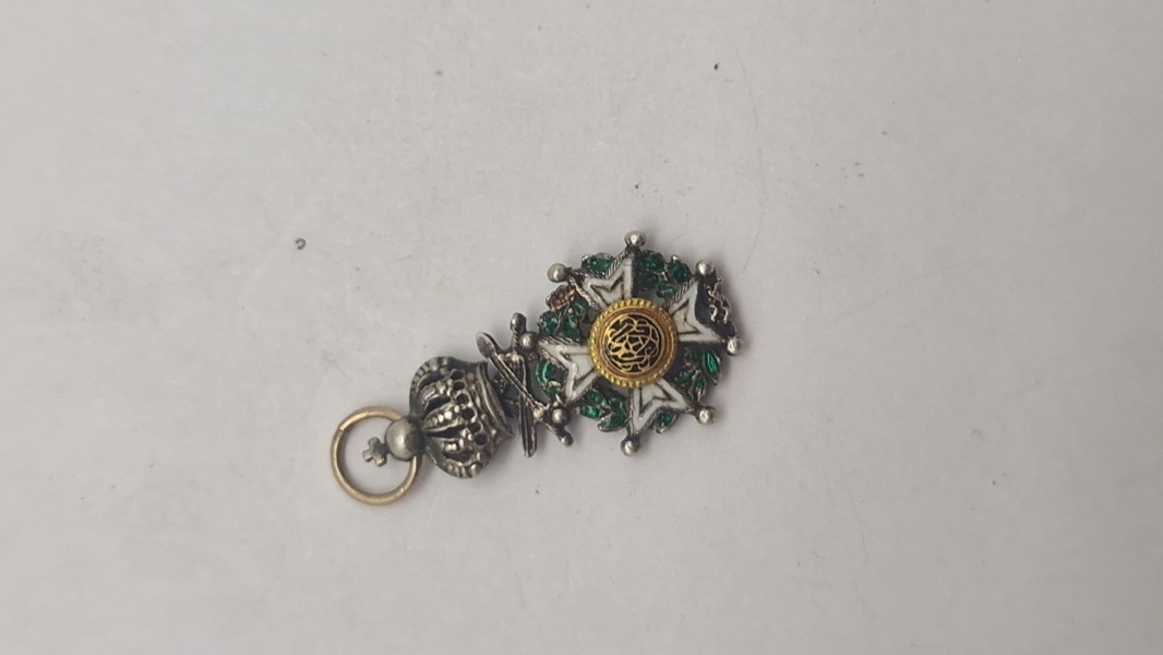 Original miniature medalje af den belgiske Leopoldsorden