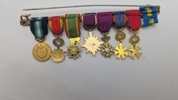 Original miniature medalje spange 