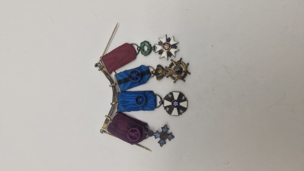Original miniature medalje spange