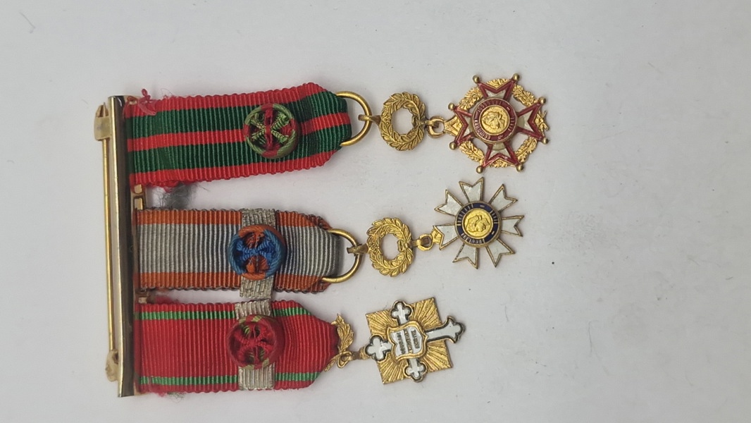 Original miniature medalje spange