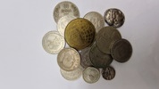 Samling blandede mønter 