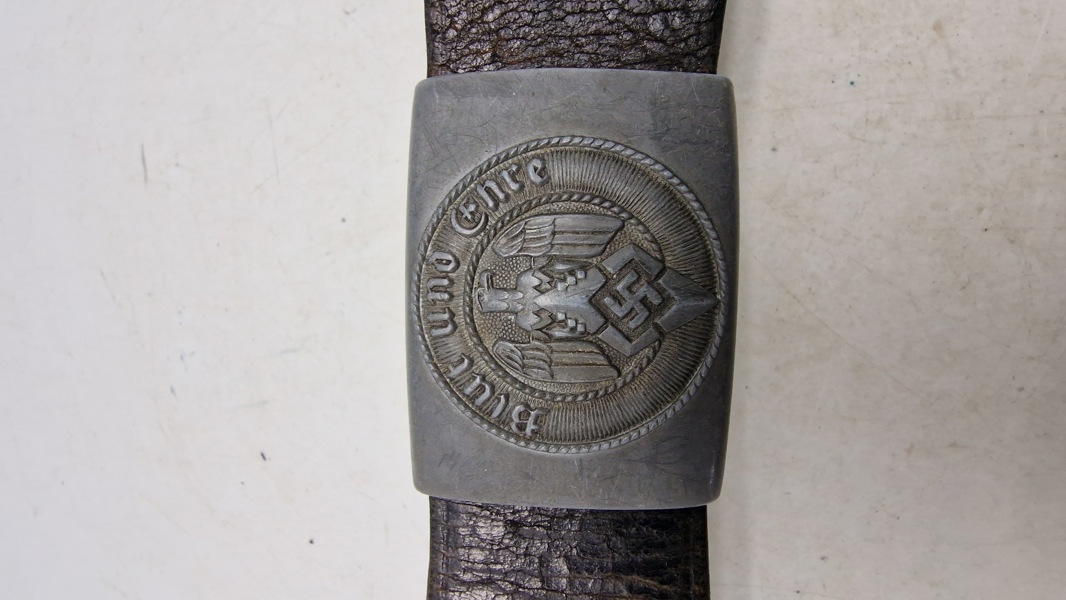 Originalt tysk Hitler jugend bælte med spænde (Overhoff & Cie)