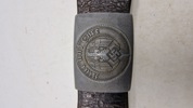 Originalt tysk Hitler jugend bælte med spænde (Overhoff & Cie)