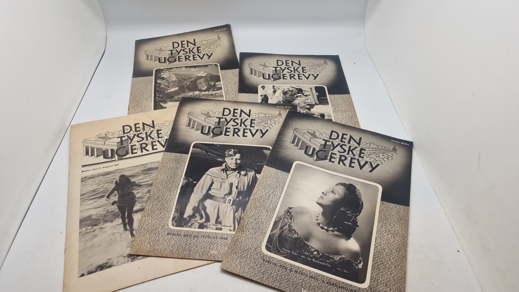 Samling originale eks. af den tyske ugerevy fra ww2