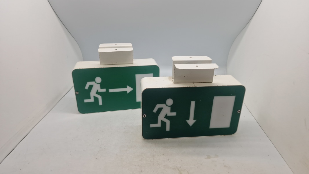 Originale nødudgangs skilte 