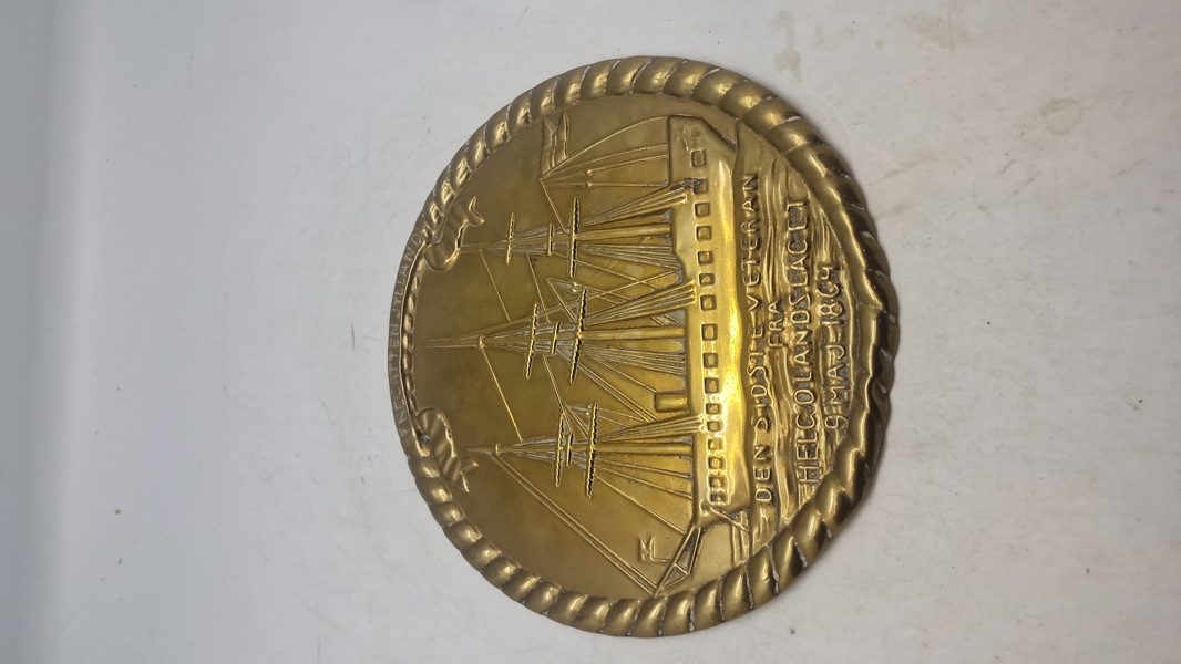 Mindeplade, fra Slaget ved Helgoland den 9. maj 1864