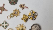 Samling originale miniature medaljer 