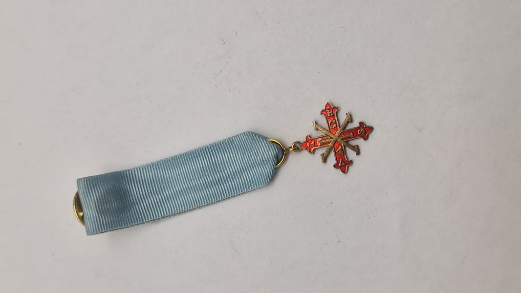 Original miniature medalje, Korset for Ridder af Fortjeneste i den Hellige Militære Konstantinordenen af Sankt Georg