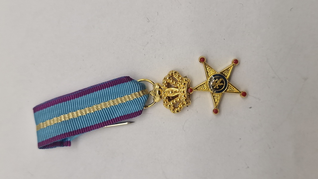 Original miniature medalje,  Æreskors for Militærtjeneste i Udlandet (Croix d'Honneur pour Service Militaire à l'Étranger)