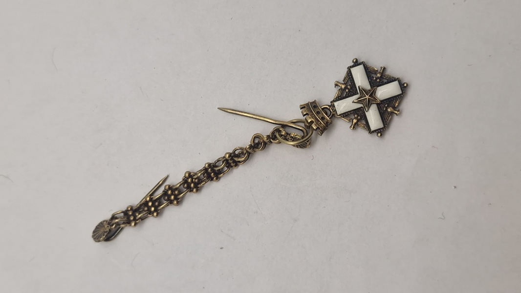 Originalt fransk huguenotkors vedhæng i sølv fra midten af det 20. århundrede