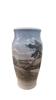 Stor Royal Copenhagen Art Nouveau vase med landskabsmotiv