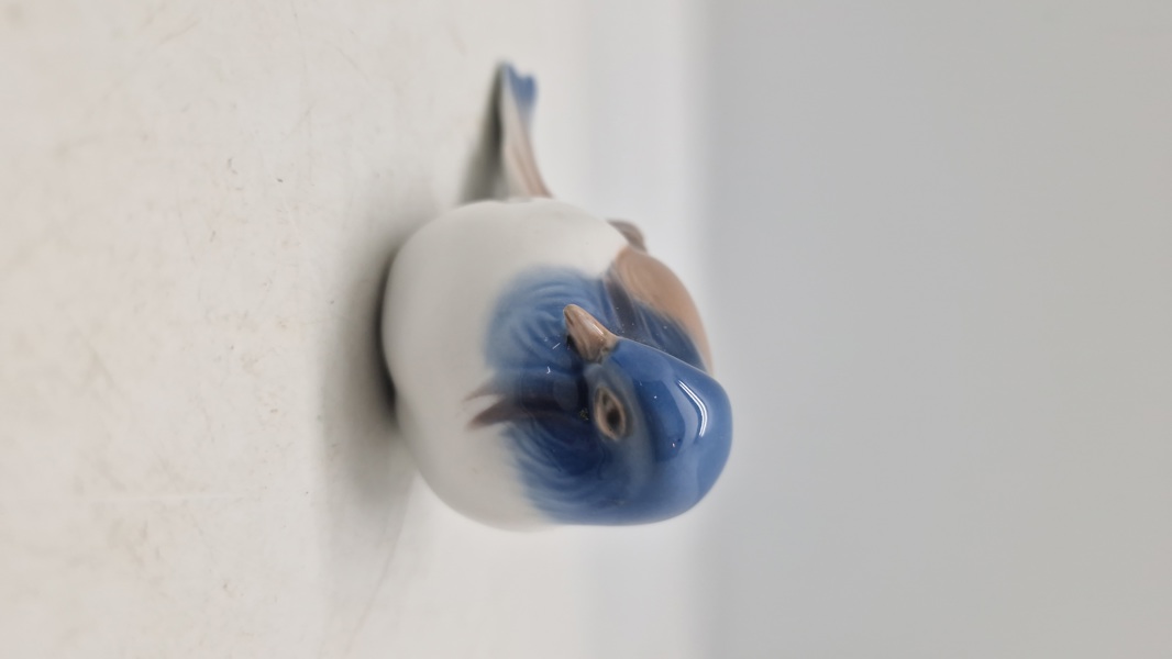 Bing & Grøndahl Pessimist (mejse) porcelænsfigur, designet af Jens Peter Dahl Jensen