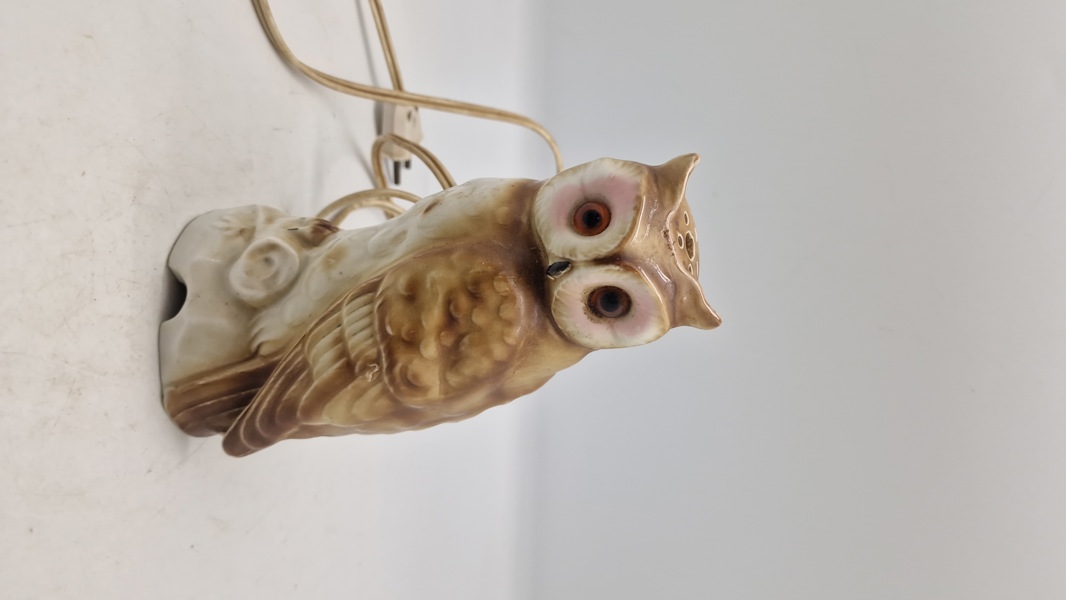 Porcelæns ugle (Ozon lampe) 