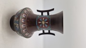 asiatisk cloisonné-vase