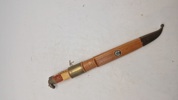 Finsk hestehoved dolk. Original soldatergave