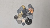 Samling diverse mønter 