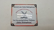 Emaljeskilt fra Falck. Originalt 
