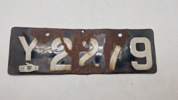 Antik Dansk nummerplade 