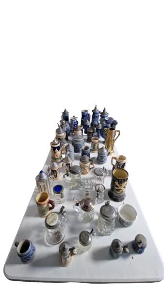 Stor samling ølkrus. Skal afhentes i Vordingborg