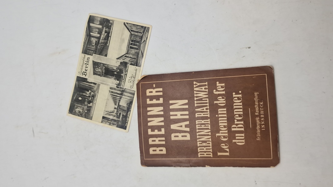 Tysk banekort mm. Original