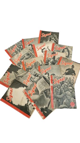 Lot signalblade på dansk, ww2. Originale