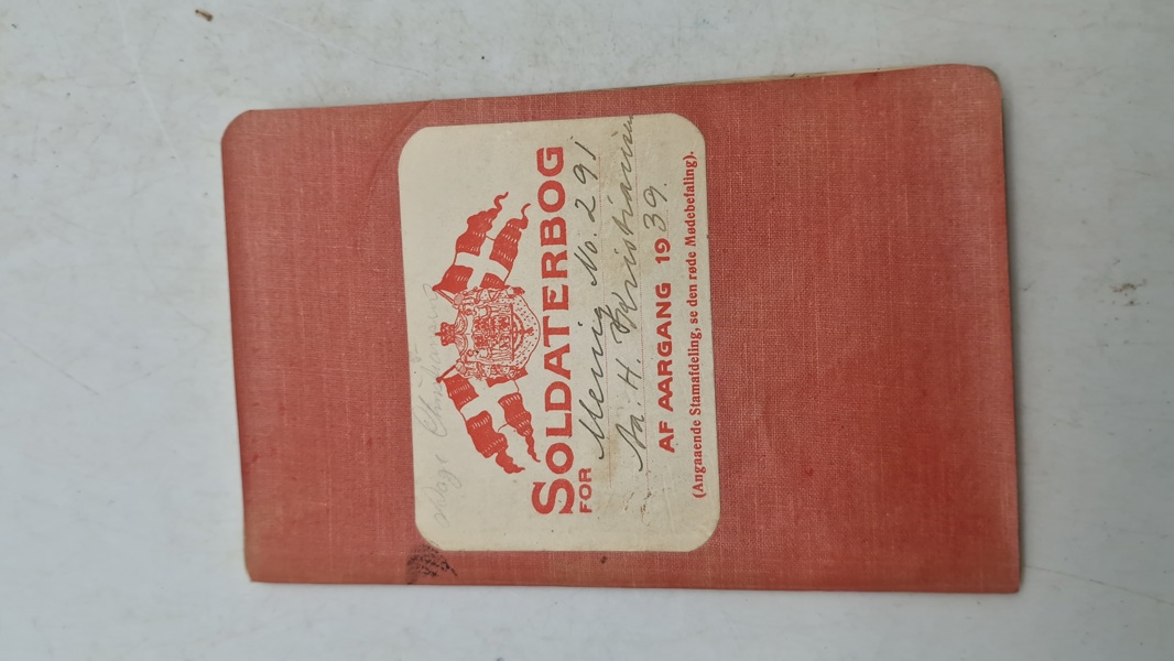Dansk soldaterbog, 1939