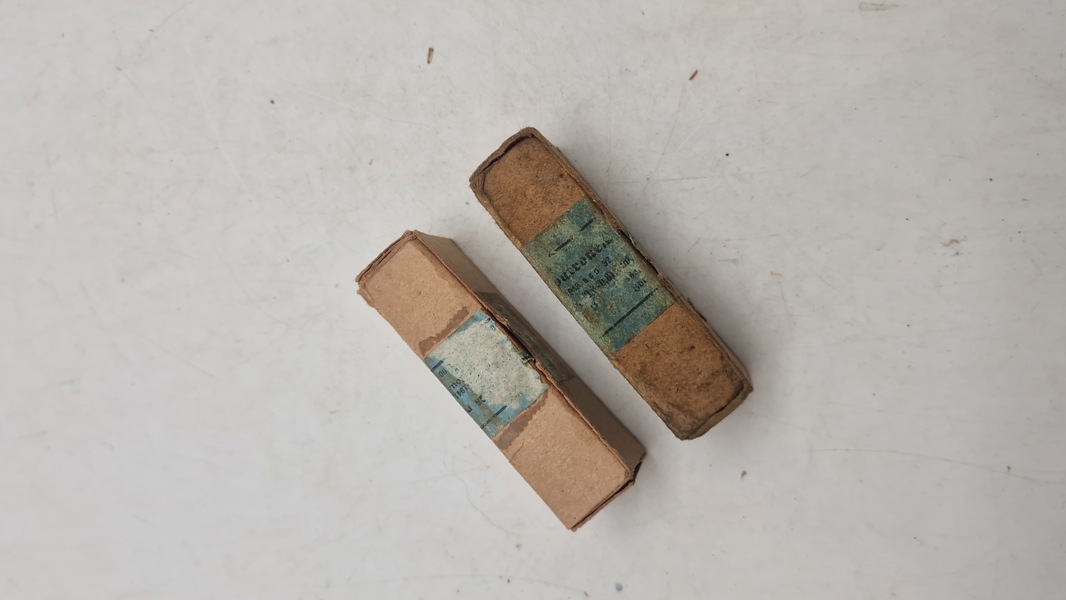 Tyske 9 mm patronæsker. Originale 