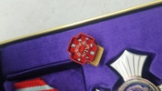 Japanese Red Cross Society Golden Order of Merit Medal. Original med æske