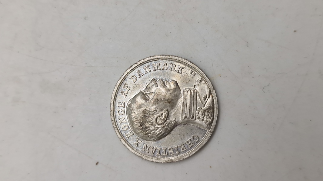 erindringsmønt fra 1913, præget i anledning af hærens mobiliseringsøvelse i september 1913. Original 