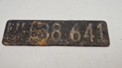 Emalje nummerplade. Original 