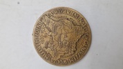 erindringsmedalje af bronze, der fejrer 10-årsdagen for den polsk-bolsjevikiske krig (1920-1930). Original 