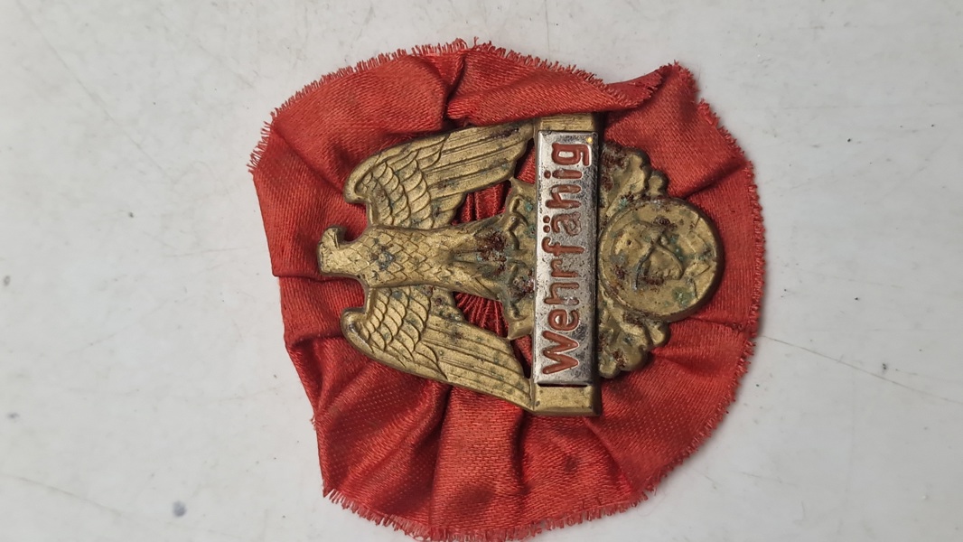 "Wehrfähig"-badge. Original 