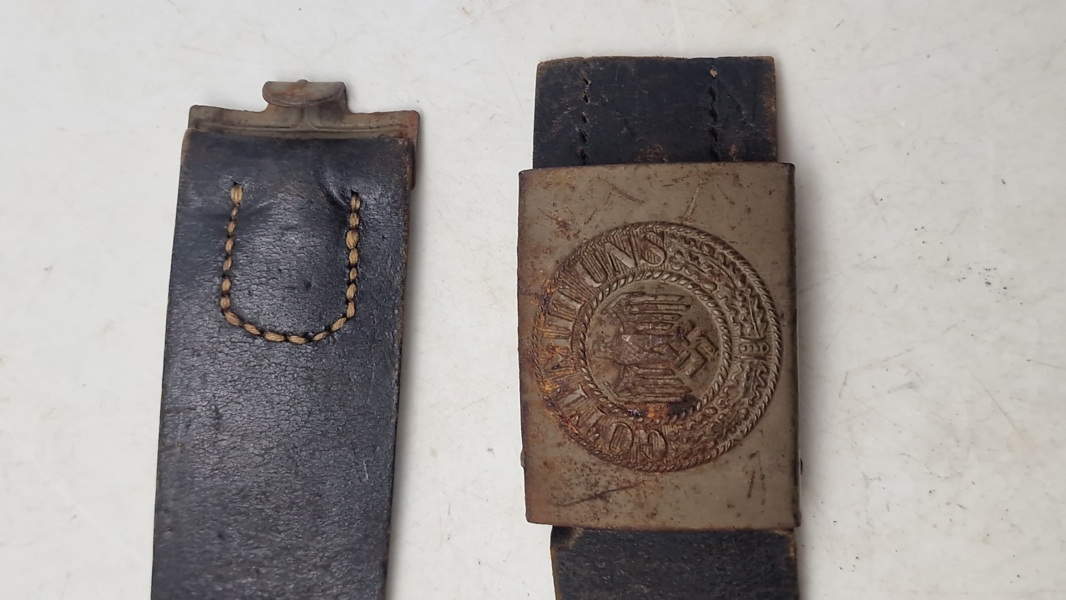 Heer bælte med spænde. Original 