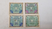 Samling militære pengesedler, originale 