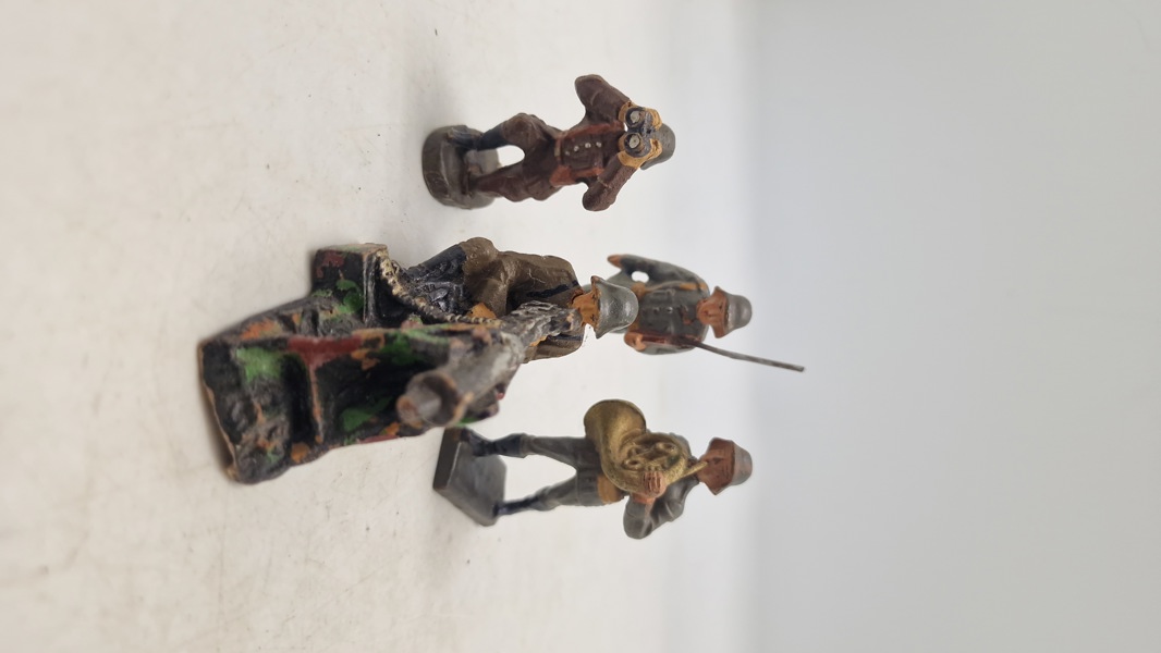 Samling tyske linoliumsfigurer, originale