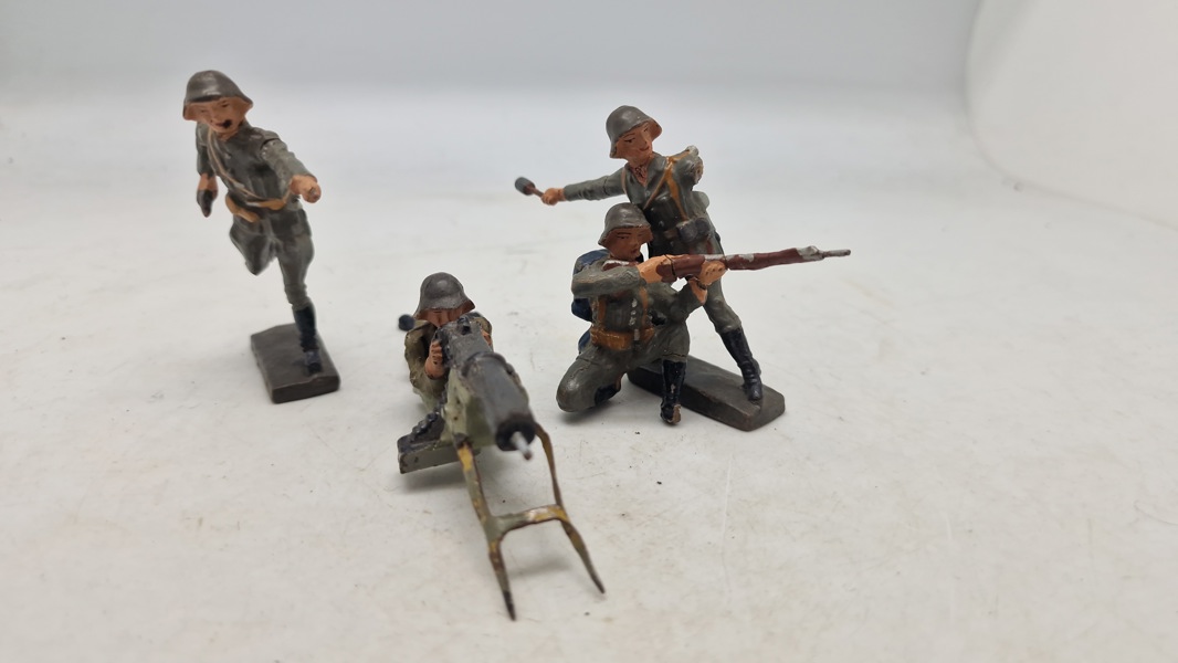 Samling tyske linoliumsfigurer, originale