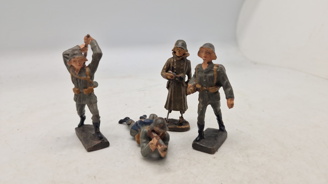 Samling tyske linoliumsfigurer, originale