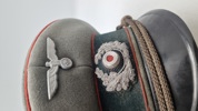 Tysk Artillerie officers kasket, original 
