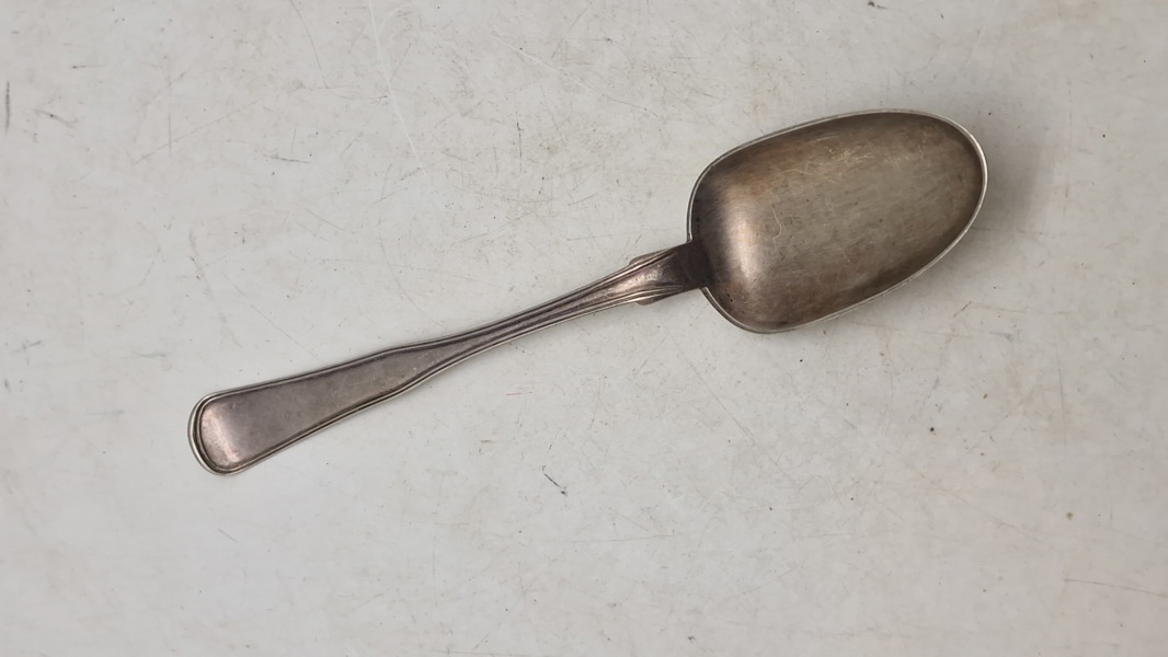 Ske af provinssølv, 1800 tallet