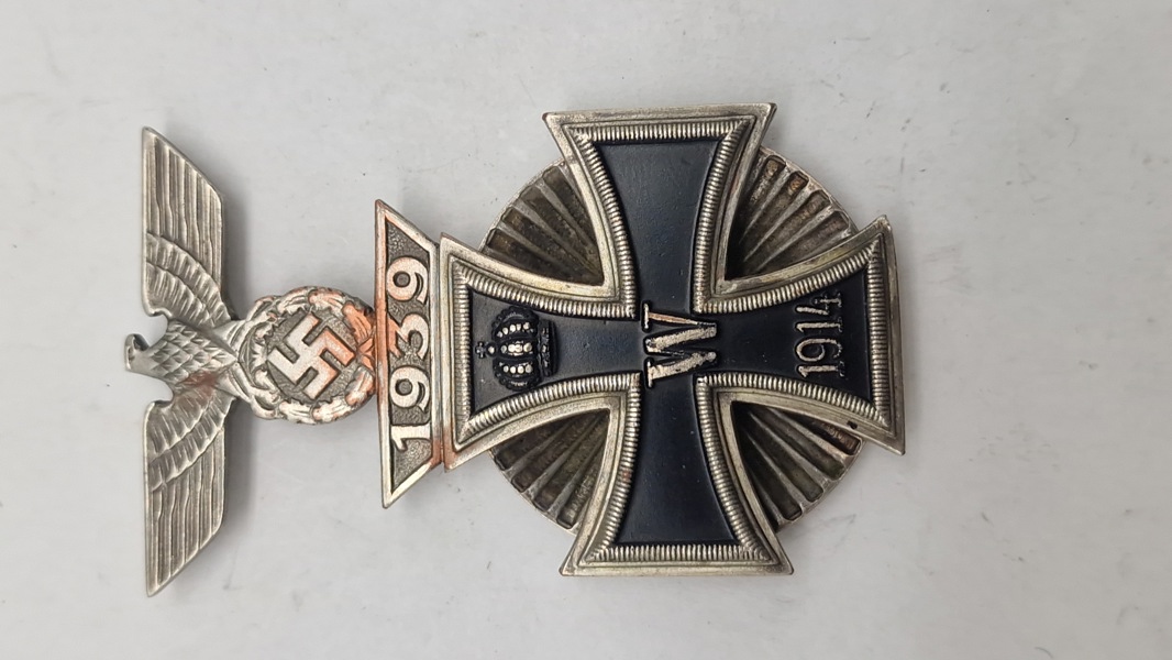 Jernkors af 1. klasse fra 1914 med en Wiederholungsspange, veludført efterkrigs 