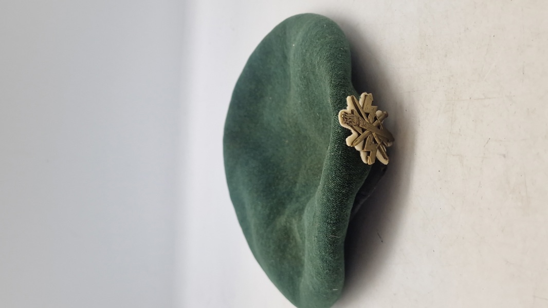 Original dansk baret fra Telegrafregimentet 