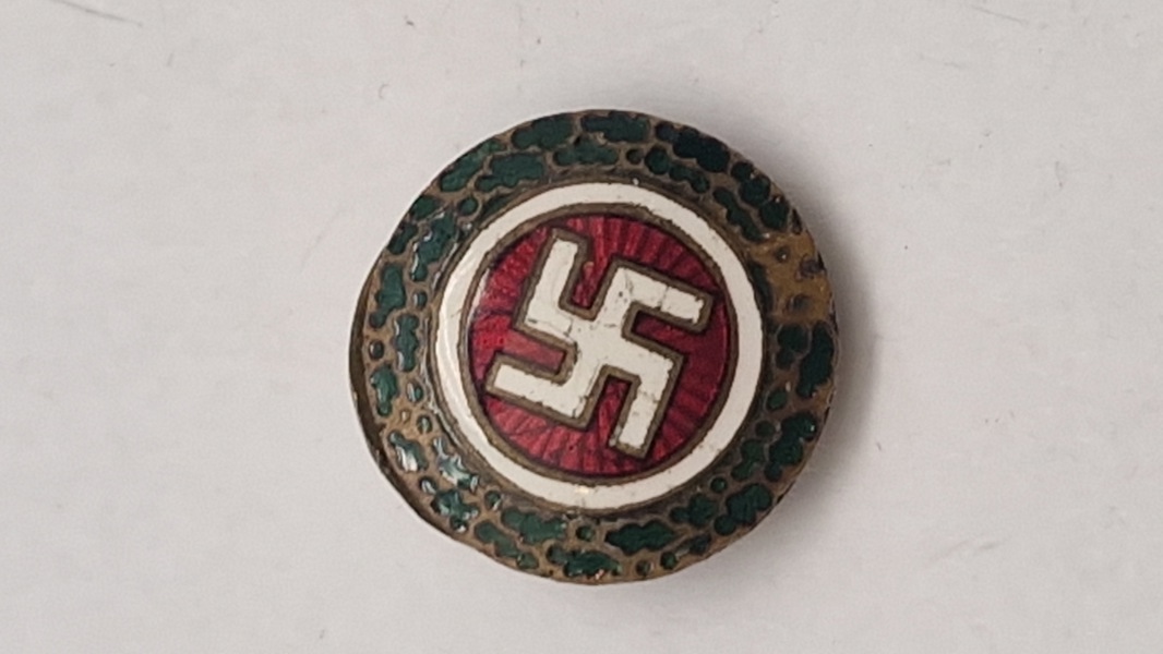  Dansk WW2 D.N.S.A.P Leder mærke, Originalt 