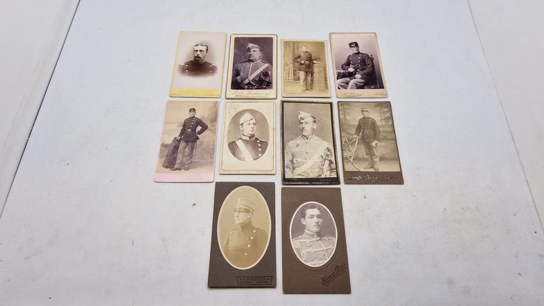 Samling militære fotos, originale 